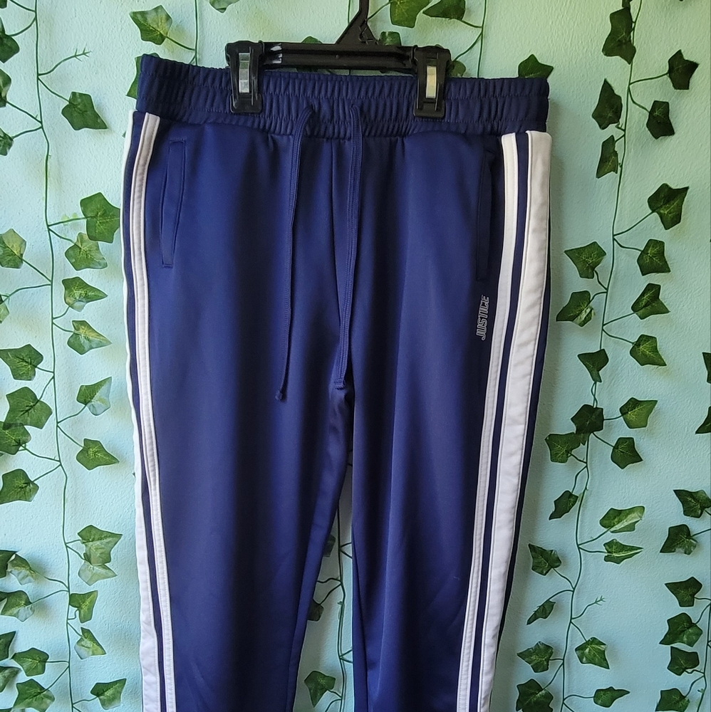 Justice Girls sweatpants in blue, size 18/20